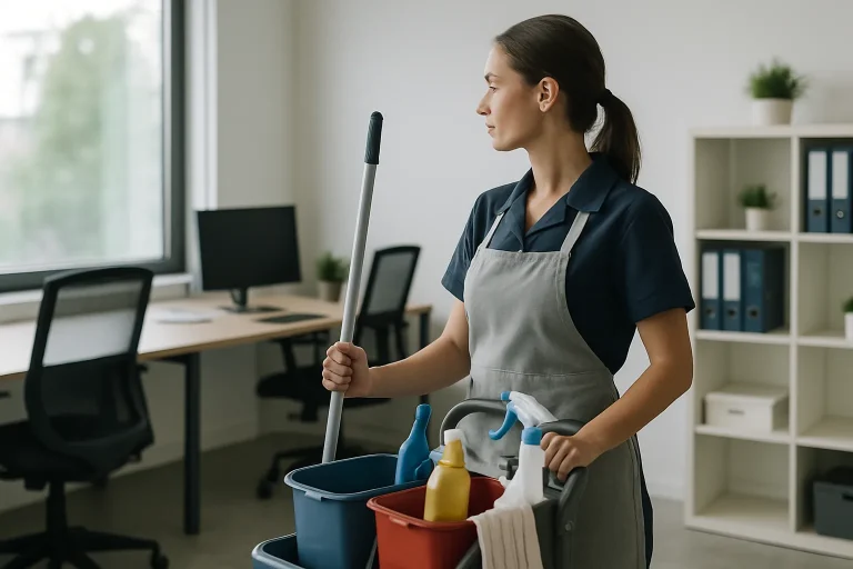 Un professionnel du nettoyage nettoie un appartement insalubre à ETAIN, montrant son expertise.